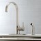 Gourmetier LS8718DLSP Concord Single-Handle Kitchen Faucet W/ Side Sprayer, Nickel LS8718DLSP - alternate 6